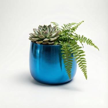 Imagem de Genérico Vaso Quadrado para Plantas Interno, Tamanho G, Preto, Terracota/Barro, Texturizado com Relevo, Quadrado, Chão, Vaso de Planta, 15x12x11 cm