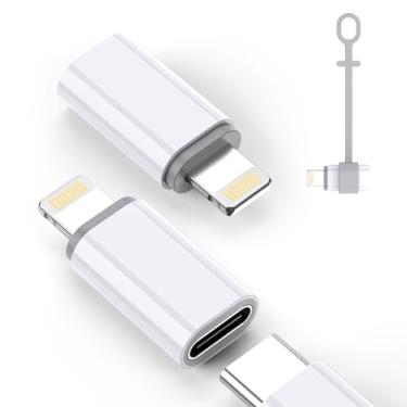 Imagem de LERTOSEN [Certificado MFi] Adaptador USB C para Lightning, carregamento rápido de 27 W e sincronização de dados, cabo Lightning para tipo C para iPhone 14/13/12/11/iPad/Airpods, suporte antiperda, não