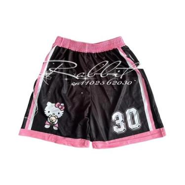 Imagem de Shorts Esportivos De Secagem Rápida Hello Kitty Para Meninos E Meninas