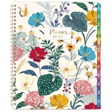 Imagem de Agenda 2026-2027 - Agenda acadêmica 2026-2027, julho de 2026 a junho de 2027, agenda semanal e mensal, papel premium, encadernação de fio duplo, calendário com abas