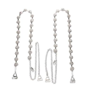 Imagem de Sutiã luxuoso de strass, alças de ombro de cristal, corrente de strass, corrente de roupa íntima, vestido de noiva, sutiã de ombro para mulheres, joias corporais