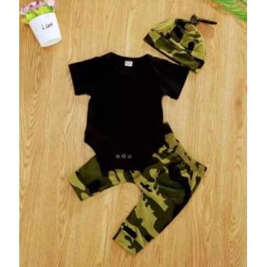Imagem de Roupa De Bebê Menino Conjunto Body E Calça - Rock Baby, M 3-6  meses