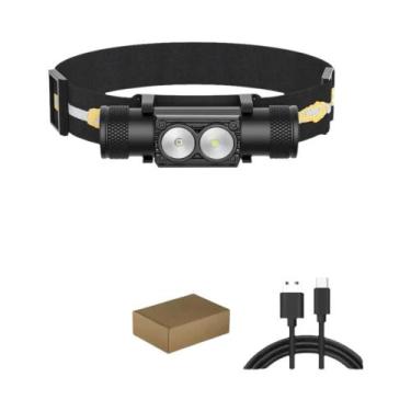 Imagem de Lanterna De Cabeça Mini LED De Alta Potência Recarregável USB Tipo-C B