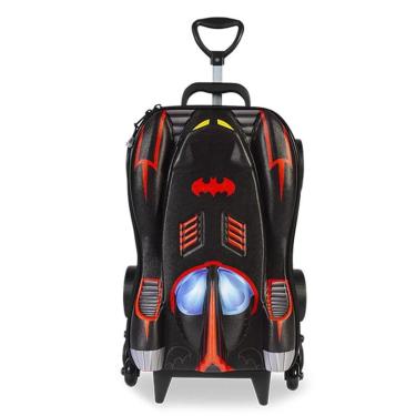 Imagem de Mala Infantil MaxToy Batman Chrome Wheels Preto-Masculino