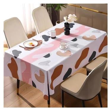 Imagem de Toalha de mesa retangular branca lavável tecido poliéster festa de casamento banquete tapete de mesa (2,90 x 150 cm)