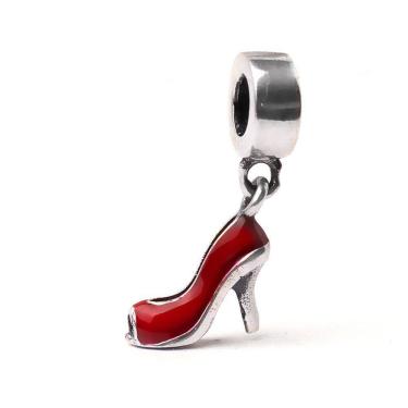 Imagem de Berloque Mundo Briller Sapato Salto Alto Vermelho Prata