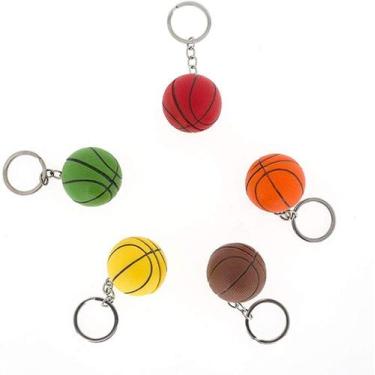 Imagem de Mini pingente de basquete em PVC de 3,8 cm para fãs de basquete - Yiwe