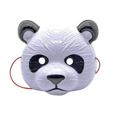 Imagem de Máscara facial Panda Design PVC para festas e aniversários - yiweisai