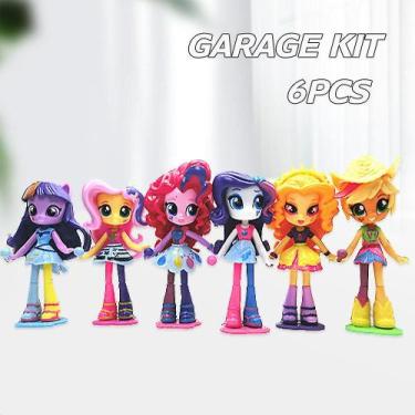 Imagem de Figura Estátua Toy Cartoon Pony Girls 12-13 cm PVC ABS - Gloome Store