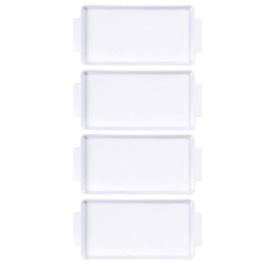 Imagem de Jogo 4 Travessas com Alças Porcelana Tramontina Sobremesa Entradas Restaurante