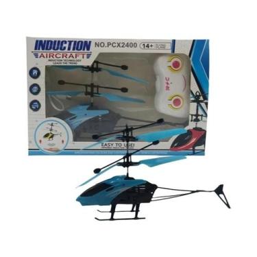 Imagem de Helicóptero RC Elétrico Com Suspensão Bidirecional E Luzes, Anti-Queda