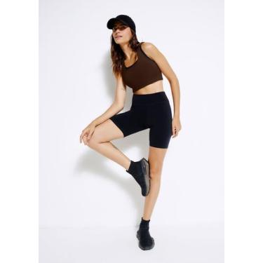 Imagem de Bermuda Esportiva Básica Feminina Easy Care - Hering Sports, G, Chumbo