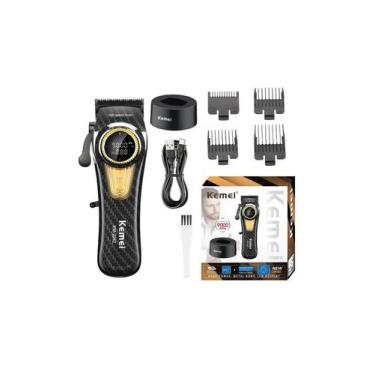Imagem de Maquina de Cortar Cabelo Profissional Kemei KM 2242 com base 9000RPM -