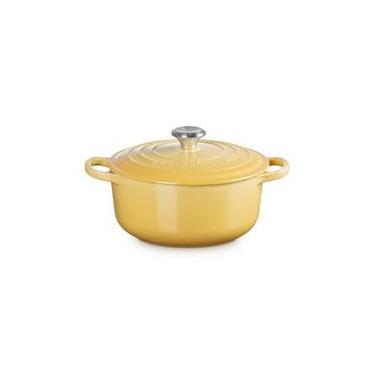 Imagem de PANELA REDONDA LE CREUSET 22CM SIGNATURE FERRO ESMALTADO CAMOMILLE 21177220074430