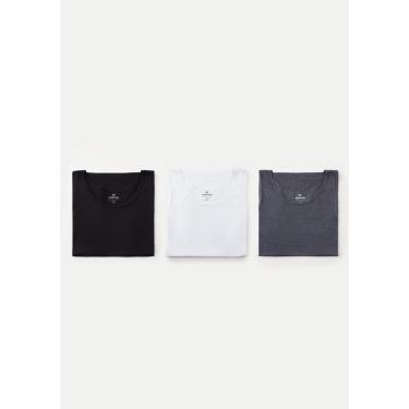 Imagem de Kit Com 3 Regatas Masculinas Básicas Slim Hering-Masculino