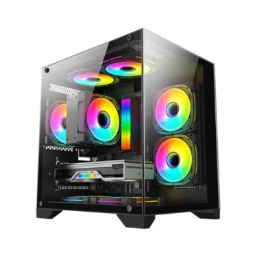 Imagem de Gabinete Gamer Aquário Micro K-mex CG-0830 Micro Atx S/ Fans - K-mex I