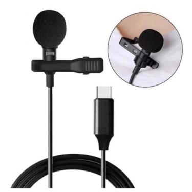 Imagem de Microfone Lapela Para Celular Tipo C JH-042 Lavalier