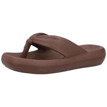 Imagem de Chinelo Feminino Conforto Casual Fácil Calce Usaflex, Moca mousse, 37