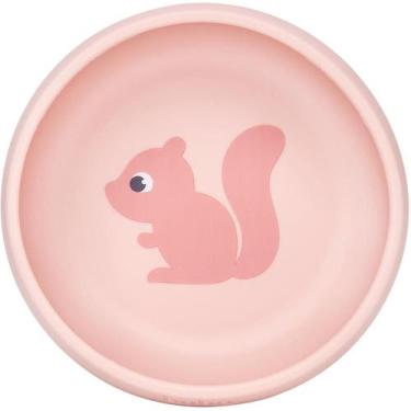 Imagem de Bowl Em Silicone Buba Com Ventosa Cloudy Esquilo Rosa, Único, Rosa