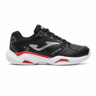 Imagem de Tênis Joma Master 1000 Para Jogar Tênis Saibro Ou Padle -, Preto, Verm
