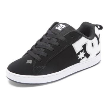 Imagem de Tênis DC Court Graffik Black White, 34, Preto