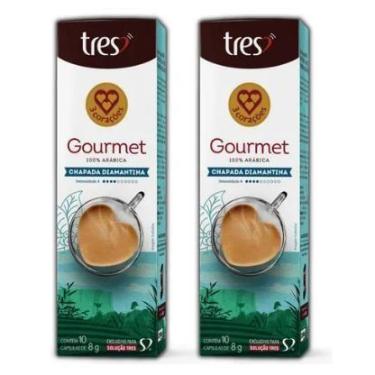 Imagem de Kit com 20 Cápsulas Café Espresso Gourmet Chapada Diamantina 3 Três Co