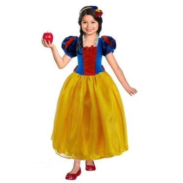 Imagem de Fantasia Bebê Branca de Neve Princesa Disney Luxo - Fantasias Carol CM