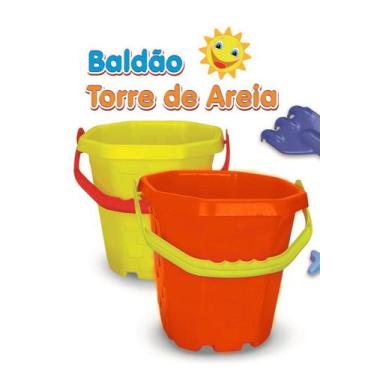 Imagem de Balde De Praia Torre De Areia Kepler Baby, LARANJA