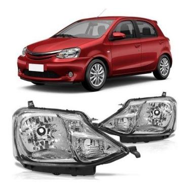 Imagem de Farol Dianteiro Etios 2013 A 2019 Máscara Cromada - Automotive Imports
