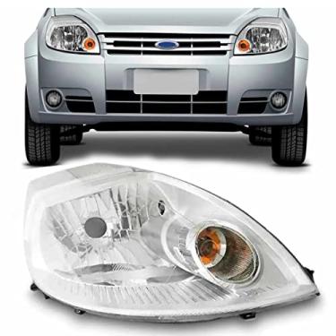 Imagem de Farol ORGUS Compatível com Ford Ka 2008-2012 Lado Direito H4 Halogênio Branco Claro Pisca