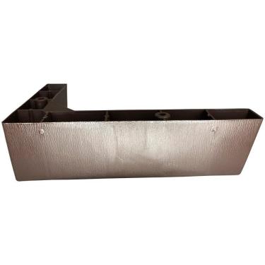 Imagem de Kit 4 Pé Cantoneira Canto Sofá Poltrona Tabaco + Parafuso