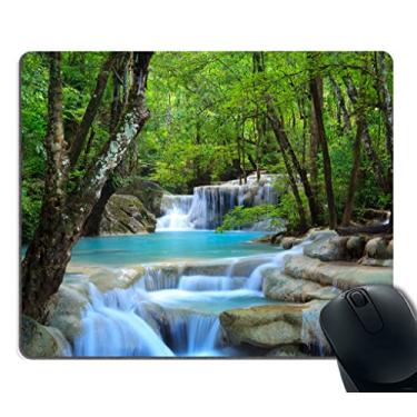 Imagem de Mouse pad gamer Smooffly personalizado, vintage, âncora náutica, madeira rústica, reforçada, borracha grossa, mousepad grande 240 mm x 200 mm x 3 mm