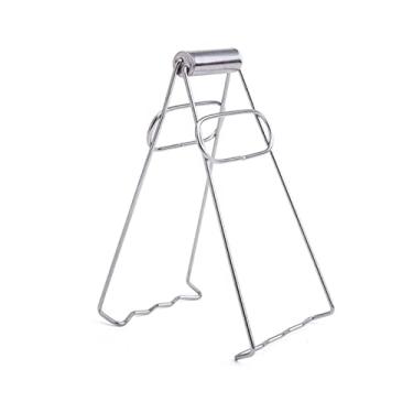 Imagem de Pinças de reposição de pratos de pratos quentes dobráveis de aço inoxidável para cozinha universal