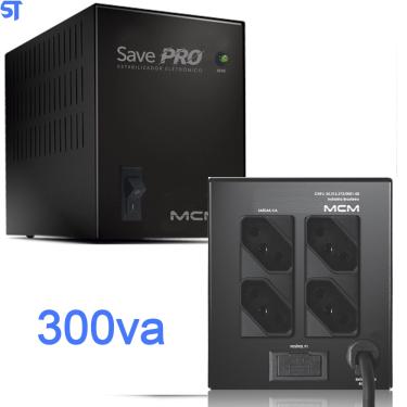 Imagem de Estabilizador Save Pro mcm 300va 220 Para 220v