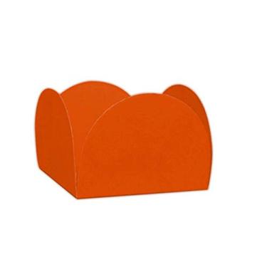 Imagem de Forminha para Doces Laranja Lisa - 50 Unidades