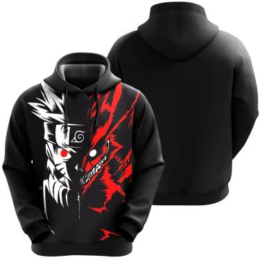 Imagem de Blusa De Moletom Kurama Narutoo Uzumaki Shippuden Anime Desenho-Unissex