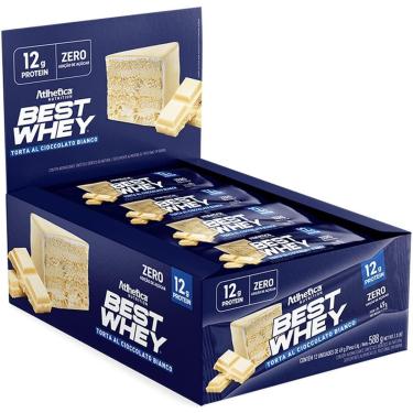 Imagem de Barra Proteica Best Whey - 12 Barras 49g Torta Cioccolato Bianco - Atlhetica Nutrition-Unissex