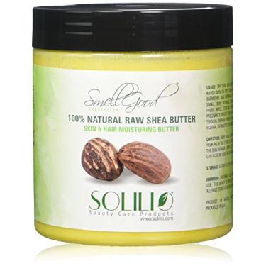 Imagem de Manteiga de karité africana pura crua não refinada 473 g da smellgood