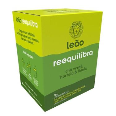 Imagem de Leão Funcionais Reequilibra - Chá Verde, Hortelã E Limão 10 Sachês