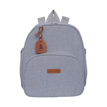 Imagem de Mochila de Maternidade Pirulitando Baby Cuidado Cinza