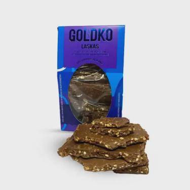 Imagem de Laskas de Chocolate ao Leite Com Amendoim Crocante Goldko 150g