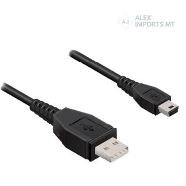 Imagem de Cabo Usb Macho para Mini 5 Pinos Macho Barato 30cm kabu - Alex Imports