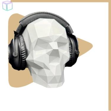 Imagem de Suporte Headset Gamer Headphone Fone De Ouvido Parede Skull - Decor Im
