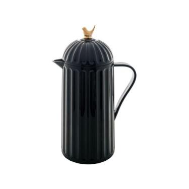 Imagem de Garrafa Térmica de Plástico Wolff Gourmet 1L Bird Preta, 1L, Preto