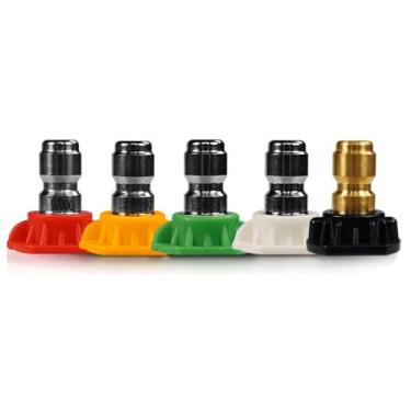 Imagem de Kit Com 5 Bicos Lavadora Alta Pressao Engate Rapido Vonixx