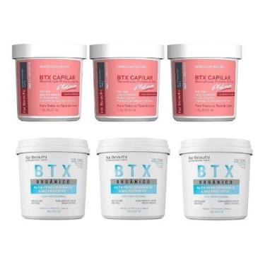Imagem de 3 Btx Platinum Capil + 3 Btx Organico Capilar For Beauty 1kg