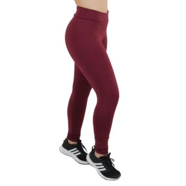 Imagem de Calça Legging Feminina Cintura Alta Suplex Fitness - JAVA MODAS, Vinho