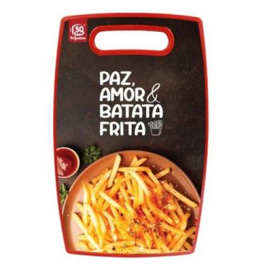 Imagem de Tábua Plástica Para Corte De Alimentos Carne churrasco - Sq, BATATA