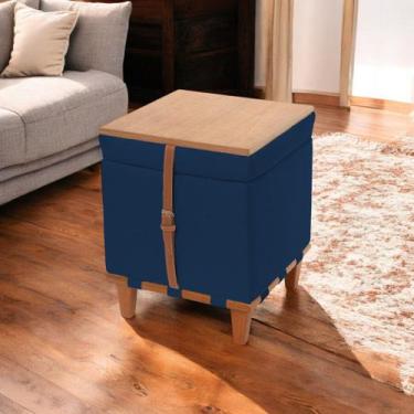 Imagem de Puff Quadrado com Baú Interno: Elegância e Utilidade para Seu Lar - Co