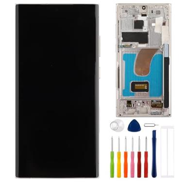 Imagem de E-yiiviil Tela digital OLED de tamanho pequeno compatível com Samsung Galaxy S23 Ultra SM-S918B SM-S918U Tela LCD de 6,8 polegadas Montagem de tela sensível ao toque com ferramentas compatíveis com